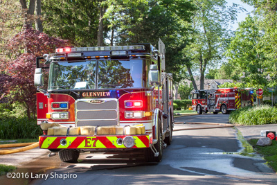 Glenview Fire Department house fire at 526 Woodland Drive 5-30-16 Larry Shapiro photographer shapirophotography.net